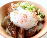 牛すじの煮込みで【ぼっかけ丼】すじコン作り方1写真