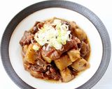 牛すじの煮込みで【ぼっかけ丼】すじコン作り方2写真