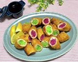 カラフル大根の肉巻きフライ作り方8写真