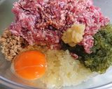 かさ増し⭐茎ワカメ入りハンバーグ作り方5写真