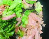 ハムレタスたまごのしっとりチャーハン作り方1写真
