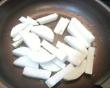超簡単！山芋と小松菜のピリ辛味噌炒め！作り方4写真