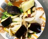 根菜茄子コク旨生姜炒め味温野菜サラダ作り方14写真