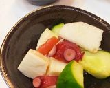 たこと山芋の酢の物〜梅きゅう〜作り方3写真