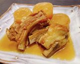 残り煮汁のチャーテの煮物作り方2写真
