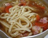 ベーコンでカレーうどん作り方3写真