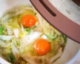 めんつゆで簡単★白菜の卵落とし煮作り方1写真