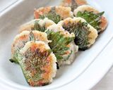 ムチモチ食感【蓮根大葉焼き】擦り下ろし作り方4写真