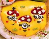 ミニオンズオムライス　キャラ弁作り方1写真