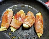 簡単おかず サラダチキン生ハム巻き♪作り方5写真