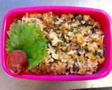 さっぱり梅シソ香る♪納豆チャーハン♪作り方6写真