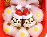 チップとデール　クリスマス　キャラ弁作り方3写真