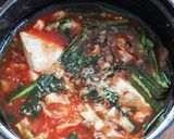 トマトジュースで作る！レンジで！トマト鍋作り方5写真
