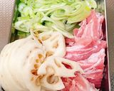 蓮根と豚バラ肉の和風な炒めもの作り方2写真