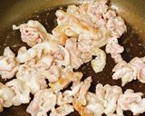 蓮根と豚バラ肉の和風な炒めもの作り方5写真