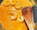 海老と水菜のアメリケーヌソースパスタ作り方6写真