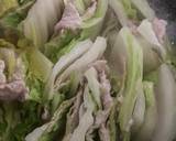 豚肉と白菜の重ね蒸し作り方4写真