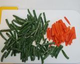 人参といんげんのごま和え作り方1写真
