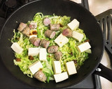 簡単　キャベツと豆腐の卵炒め作り方2写真