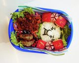 あいだのじいさん 簡単キャラ弁♪作り方3写真