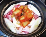 超簡単！豆腐と豚バラのキムチ鍋！！作り方6写真
