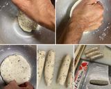 手作り　大葉入り　焼き餃子の皮作り方3写真