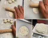 手作り　大葉入り　焼き餃子の皮作り方6写真