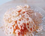 お弁当★焦がしニンニクバター明太レンコン作り方6写真