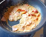 冷凍トマトでトロトロ♡ハムチーズオムレツ作り方6写真