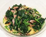 ほうれん草としめじの【和風パスタ】作り方8写真