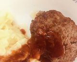 私の簡単ハンバーグとマッシュポテト作り方9写真