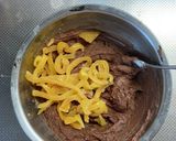 自家製ママレード使用ダブルチョコケーキ作り方4写真