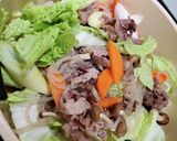 牛肉と焼き豆腐の炒め煮作り方1写真