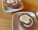 萌え断♡チョコバナナロールケーキ作り方13写真