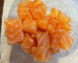 サーモンのポキ丼作り方1写真