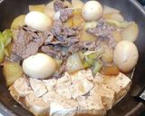 超簡単!牛肉と大根と豆腐の甘辛煮込み!作り方11写真
