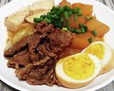 超簡単!牛肉と大根と豆腐の甘辛煮込み!作り方12写真