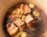 キャンプ飯　味しみしみ豚の角煮作り方4写真