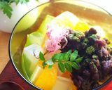 豆腐入りフルーツあんみつ作り方3写真