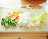 季節のいろいろ野菜でサラダ浅漬け作り方1写真