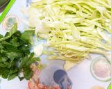 栄養たっぷりカニカマ大葉チーズ卵トースト作り方1写真