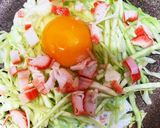 栄養たっぷりカニカマ大葉チーズ卵トースト作り方2写真