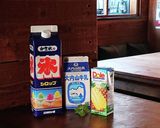簡単モクテル★パイナップルメロンミルク作り方1写真