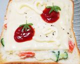 ミニトマトが可愛いチーズトースト作り方9写真