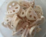簡単♪蓮根とベーコンのペペロンチーノ炒め作り方1写真