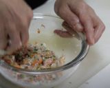 うま味たっぷり♪鶏ひき肉の信田巻き作り方3写真