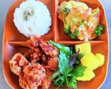 鶏の唐揚げプレート作り方3写真