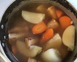 焦がしベーコン&とろとろ♡蕪のスープ作り方4写真