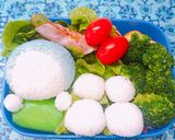 サンタ ドラえもん キャラ弁作り方4写真