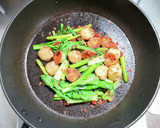 里芋に小松菜と小エビの醤油炒め作り方6写真